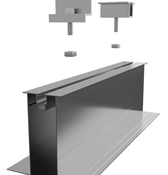 Solcelle montagesystem til Fladttag - lav 2cm kit (pris per panel - krav: minimum 7 paneler)