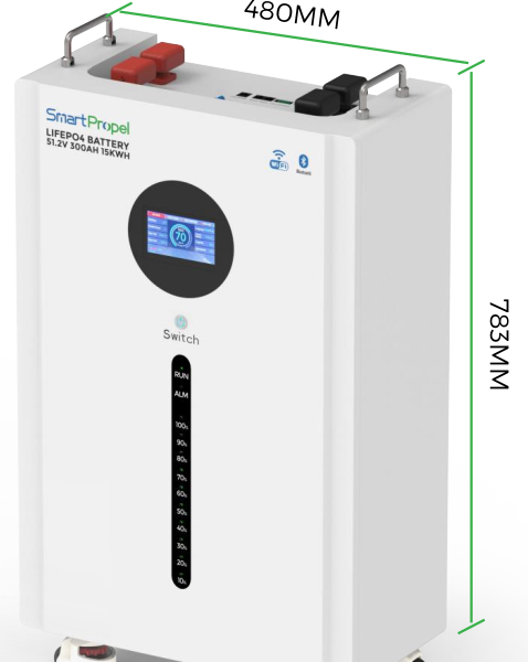 SmartPropel 15,32kWh 300Ah 51,2V batteri