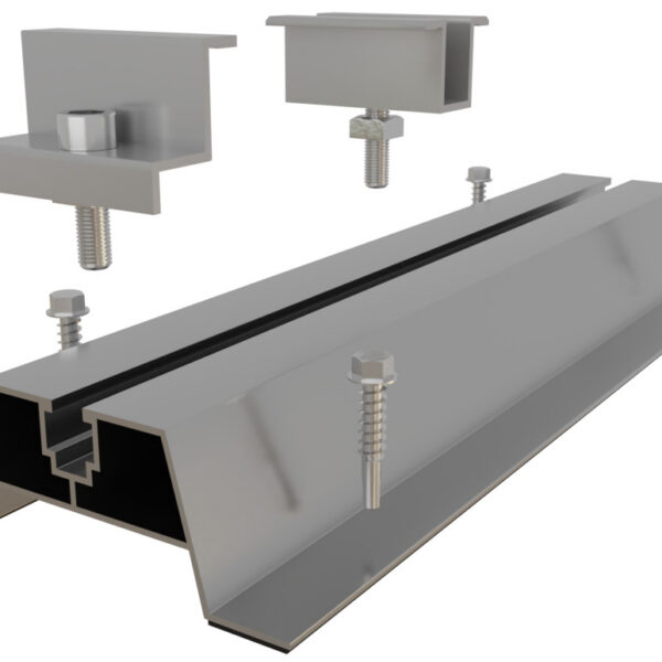 Solcelle montagesystem til ståltag kit (pris per panel - krav: minimum 7 paneler)