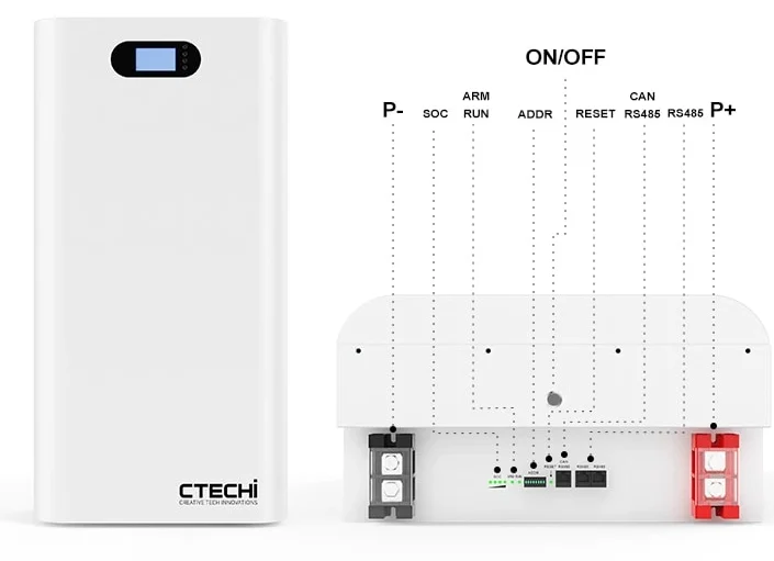 CTECHI 16,077KWh 51.2V 314Ah batteri - Billede 2